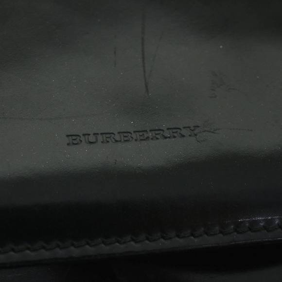 BURBERRY Shoulder Bag Leather Black Auth ac2232 - Picture 10 of 16